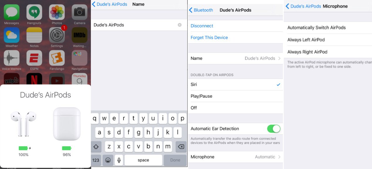 Για να αλλάξετε το όνομα των AirPods σας, απλά πλοηγηθείτε στο μενού Ρυθμίσεις του iPhone σας, στη συνέχεια πατήστε στο μενού Bluetooth και επιλέξτε AirPods από τη λίστα των συσκευών. Μόλις επιλέξετε, μπορείτε να αλλάξετε το όνομα των ακουστικών σας κάνοντας κλικ στην ενότητα Όνομα και επεξεργαστείτε το.